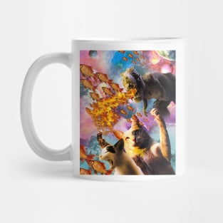 Fire Breathing Dinosaur, Cat In Space Mug